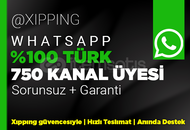 %100 TÜRK | 750 KANAL ÜYE WHATSAPP