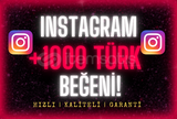 ⭐%100 TÜRK⭐ ANINDA 1000 KALİTELİ TÜRK BEĞENİ!