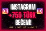 ⭐%100 TÜRK⭐ ANINDA 750 KALİTELİ TÜRK BEĞENİ!