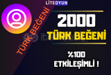 ⭐[%100] TÜRK BEĞENİ ⭐ 2000 ADET⭐