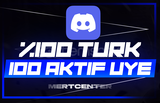⭐[%100 TÜRK] DİSCORD 100 AKTİF ÜYE⭐