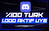 ⭐[%100 TÜRK] DİSCORD 1000 AKTİF ÜYE⭐