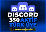⭐[%100 TÜRK] DİSCORD 350 AKTİF ÜYE GARANTİLİ