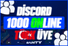 ✅[RESİMLİ]✅ Discord 1000 Online Türk Üye⭐