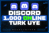 ⭐%100 TÜRK⭐ DİSCORD 1000 AKTİF ÜYE GARANTİLİ⭐