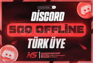 ⭐[%100 TÜRK] DİSCORD OFFLİNE 500 ÜYE⭐