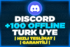 ⭐[%100 TÜRK] DİSCORD OFFLİNE 100 ÜYE⭐