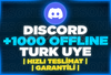 ⭐[%100 TÜRK] DİSCORD OFFLİNE 1000 ÜYE⭐