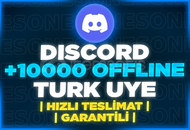 ⭐[%100 TÜRK] DİSCORD OFFLİNE 10000 ÜYE⭐