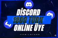 ⭐(%100 TÜRK) DİSCORD ONLİNE 1000 ÜYE⭐