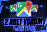 [ %100 TÜRK ] GOOGLE BUSİNESS 2 ADET YORUM