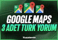 ⭐[%100 TÜRK] GOOGLE BUSİNESS 3 ADET YORUM⭐