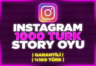 ⭐[%100 TÜRK] INSTAGRAM 1000 STORY OYU 1/2 SEÇİM