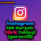 ⭐(%100 TÜRK) İNSTAGRAM 150 GERÇEK TAKİPÇİ⭐