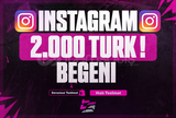 ⭐️[%100 TÜRK] İNSTAGRAM 2000 TÜRK BEĞENİ ⭐️