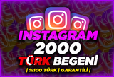 ⭐️[%100 TÜRK] İNSTAGRAM 2000 TÜRK BEĞENİ ⭐️