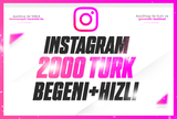 ⭐️[%100 TÜRK] İNSTAGRAM 2000 TÜRK BEĞENİ ⭐️