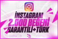 ⭐️[%100 TÜRK] İNSTAGRAM 2000 TÜRK BEĞENİ ⭐️