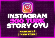 ⭐[%100 TÜRK] INSTAGRAM 500 STORY OYU 1/2 SEÇİM