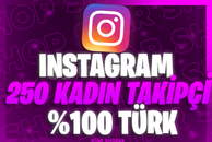 ⭐%100 TÜRK KADIN ⭐INSTAGRAM 250 TAKİPÇİ KADIN⭐