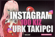 ✨ Oto! 100 Türk Kadın Takipçi ! Kaliteli ✨