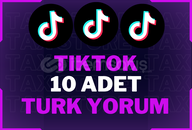 ✨[%100 TÜRK] 10 ADET TİKTOK YORUM KALİTELİ