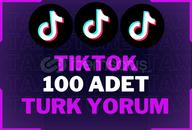 ✨[%100 TÜRK] 100 ADET TİKTOK YORUM KALİTELİ