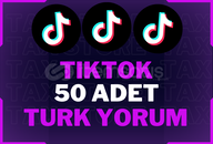 ✨[%100 TÜRK] 50 ADET TİKTOK YORUM KALİTELİ