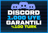 ⭐✅{%100 TÜRK + OTO}⭐DİSCORD 1000 ONLİNE ÜYE⭐