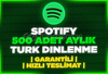 ⭐[%100 TÜRK] SPOTİFY 500 AYLIK DİNLEYİCİ⭐