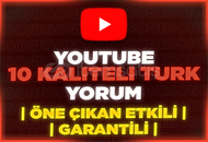 ⭐[%100 TÜRK] YOUTUBE 10 KALİTELİ YORUM⭐