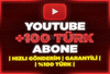⭐[%100 TÜRK] YOUTUBE 100 GERÇEK ABONE⭐