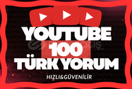 ⭐[%100 TÜRK] YOUTUBE 100 YORUM ⭐