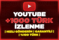 ⭐[%100 TÜRK] YOUTUBE 1000 GERÇEK İZLENME⭐