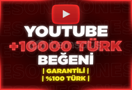 ⭐[%100 TÜRK] YOUTUBE 10000 GERÇEK BEĞENİ⭐