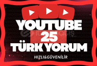 ⭐[%100 TÜRK] YOUTUBE 25 YORUM ⭐