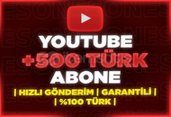 ⭐[%100 TÜRK] YOUTUBE 500 GERÇEK ABONE⭐