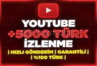 ⭐[%100 TÜRK] YOUTUBE 5000 GERÇEK İZLENME⭐