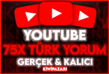 ⭐️ [%100 TÜRK] YOUTUBE 75 TÜRK YORUM