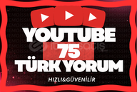 ⭐[%100 TÜRK] YOUTUBE 75 YORUM ⭐