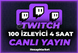 100 ⭐ TWİTCH ⭐ CANLI YAYIN İZLEYİCİ