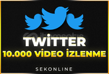 %100 TWİTTER 10.000 Video İzlenme