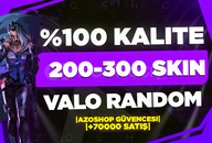 ✨%100 VALORANT 200-300 SKIN RANDOM ✨