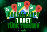 [100% YANSIMALI] 1 ADET GOOGLE MAPS TÜRK YORUMU