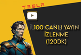 100 YOUTUBE CANLI YAYIN İZLEYİCİ (120DK)
