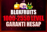 ⭐️1000+LVL BLOX FRUİT GARANTİLİ HESAP⭐️