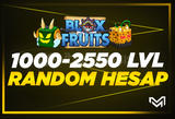 ⭐[1000-2550LVL]⭐ BLOX FRUİTS RANDOM✨