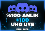 100 7/24 Discord Aktif Üye |Ultra Kalite ANLIK