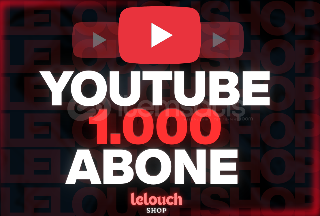 1.000 ABONE PAKETİ GARANTİLİ 1.000 ABONE PAKETİ GARANTİLİ
