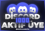 1000 ADET Discord 7/24 Aktif Üye - RESİMLİ